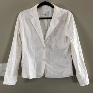 New York & Company White Jacket/Blazer